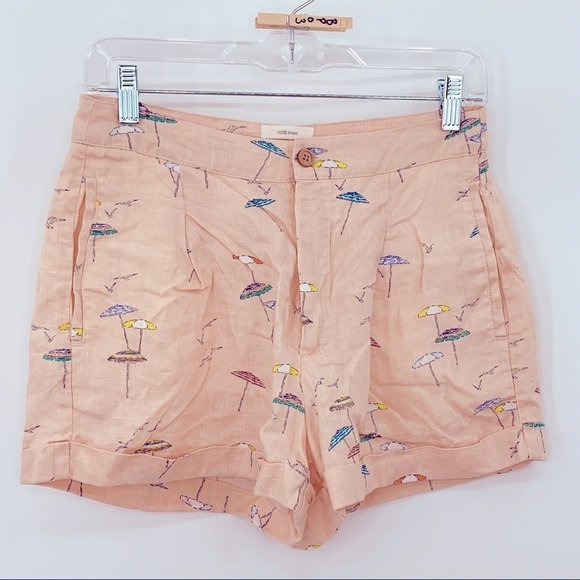 C&C California 100% Linen Cuffed Beach Umbrella Novelty Print - Picture 3 of 7